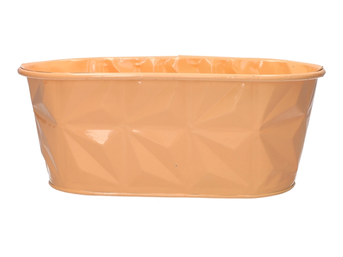 <h4>DF04-666775400 - Planter Zinna oval 27x13.7x11 peach</h4>