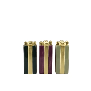 Joy Majestic Green Gift Candle H Ass 6x10cm