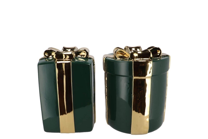 <h4>Joy Majestic Dark Green Vase Present 16x20cm</h4>