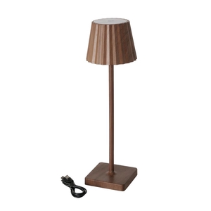 Table lamp Leander, Dimmable, H 38,5 cm, D 11 cm, brown, 4066076442836, 2052862