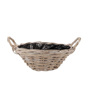 Rattan Bowl +ears D35xh14cm Nm