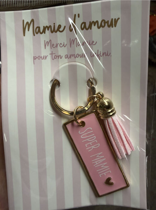 <h4>Porte clé "super mamie"</h4>
