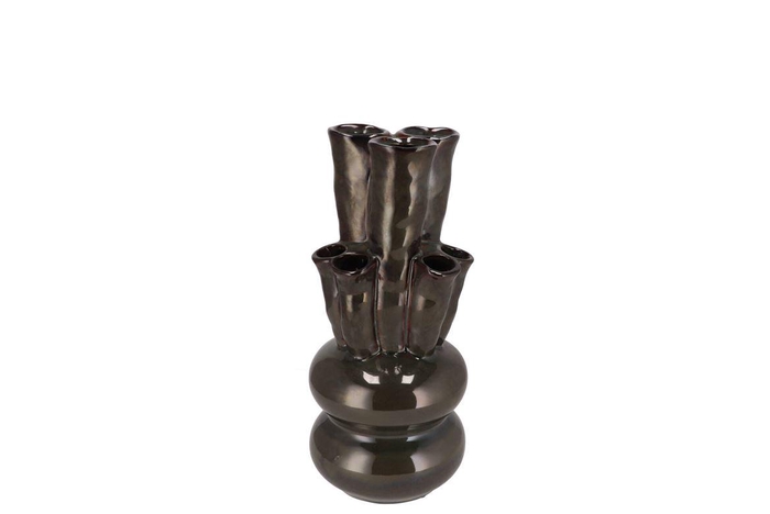 <h4>Merlin Green Vase Tubes 12x23cm</h4>