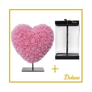 arr6 Deco foam hart 30cm - Licht roze