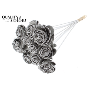 Shola Beauty Rose 6cm on stem Platina