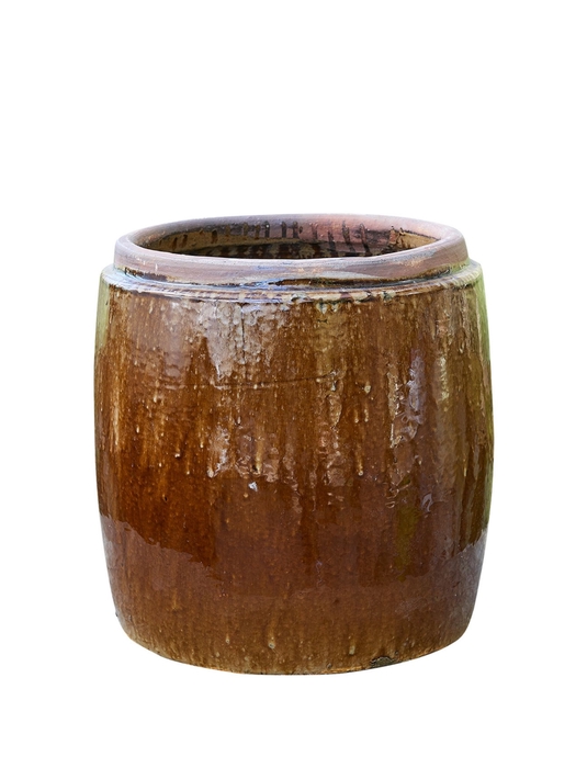 Berit glazed brown - ø 27 cm