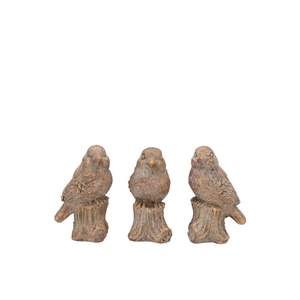 Concrete Golden Bird Ass 10x9x15cm