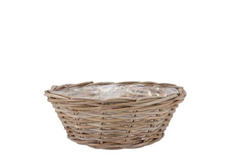 <h4>Rattan Kuboo Basket Low 30x13cm</h4>