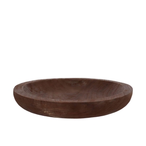Woody Dark Natural Brown Plate 42x42x6cm