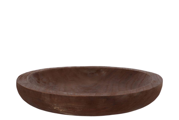 <h4>Woody Dark Natural Brown Plate 42x42x6cm</h4>