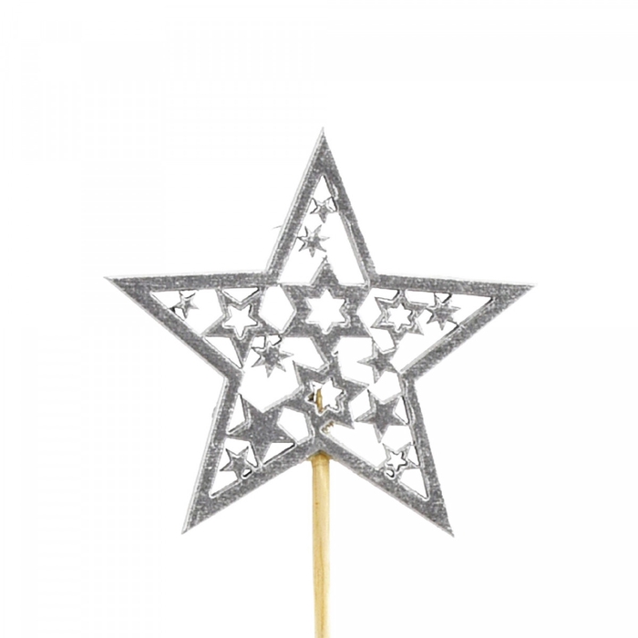 <h4>Kerst bijsteker 20cm Ster 6cm</h4>