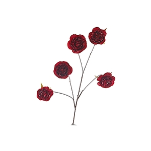 Cabbage Rosa Spray Burgundy