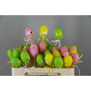 Stick Egg Colored Animals 6cm