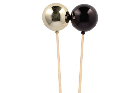 <h4>Pick Shine Ball Shiny Black/champagne 6x50cm Ass N</h4>