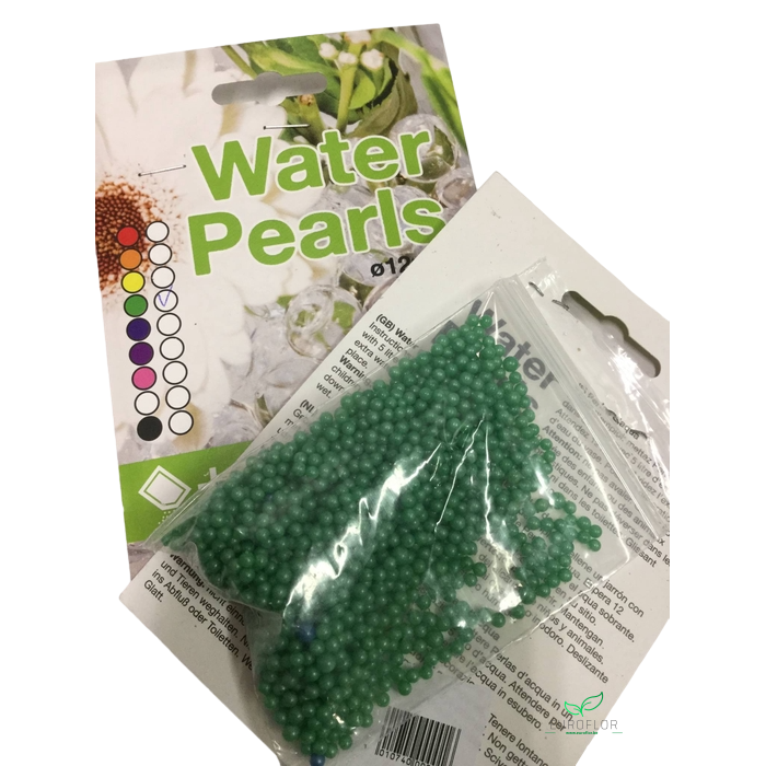 <h4>AQUA PEARLS 12MM 100GR METALLIC GREEN FOR 4L (DRY)</h4>