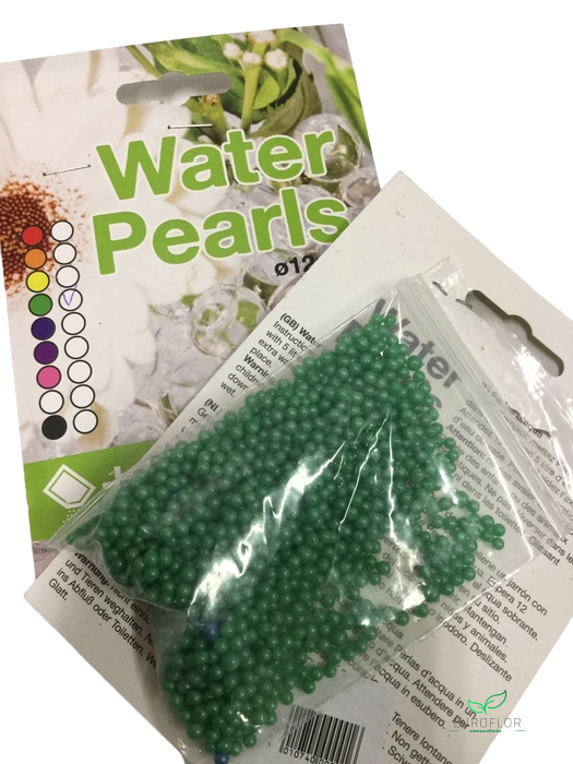 AQUA PEARLS 12MM 100GR METALLIC GREEN FOR 4L (DRY)