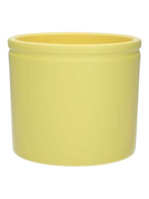 DF03-884540247 - Pot Lucca d14xh12.5 lemon matt