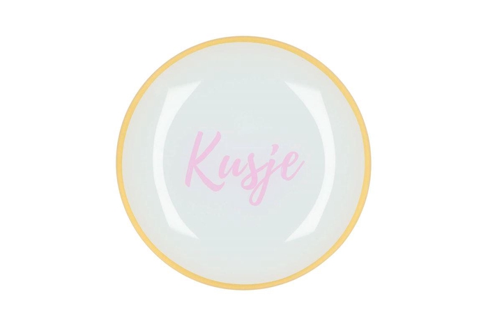 <h4>Plate Round Kusje 18x18x2cm</h4>