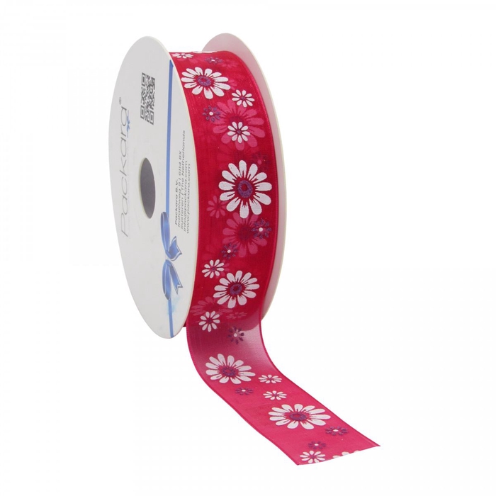 <h4>Ribbon Organza flowers 25mm 20m</h4>