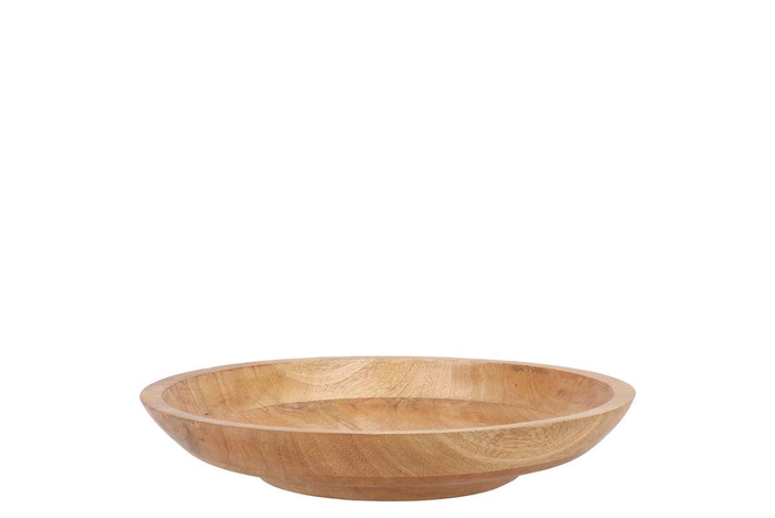 Mumbai Wooden Bowl 30x7cm