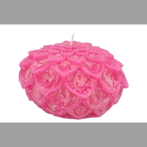 Candle Dahlia Fuchsia 15x10cm Nm