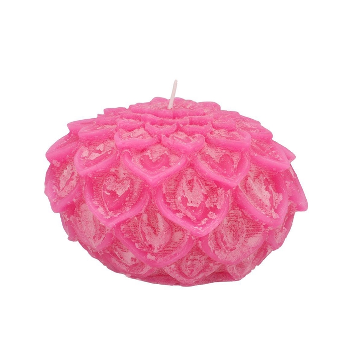 <h4>Candle Dahlia Fuchsia 15x10cm</h4>