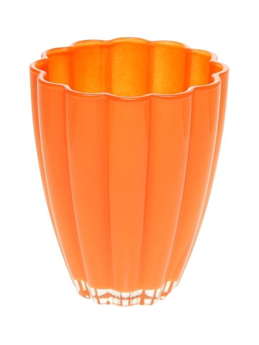 <h4>DF02-882001700 - Vase Bloom d14xh17 orange</h4>