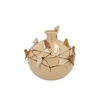 Bird Vase Globe Sand 23x23x23cm Nm