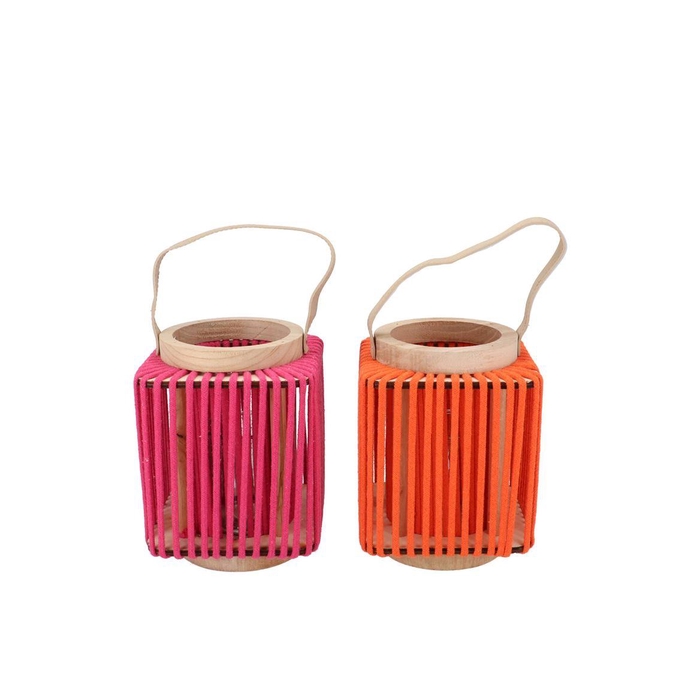 <h4>Cruz Orange Fuchsia Lantern Square Ass 11x14x17cm</h4>