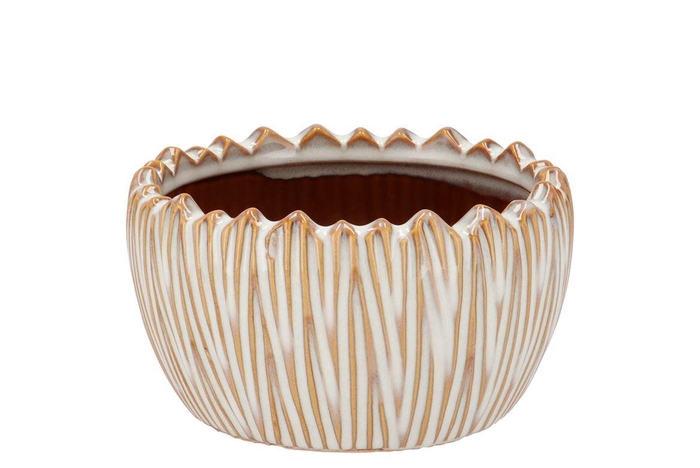 <h4>Ella White Pot Round 16x16x9cm</h4>