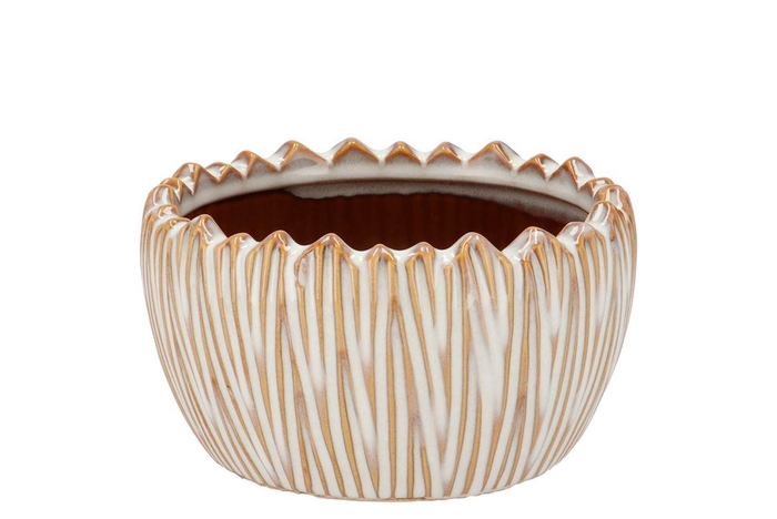<h4>Ella White Pot Round 16x16x9cm</h4>