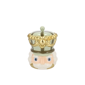 Candy Nutcracker Green Jar 12x12x15cm Nm