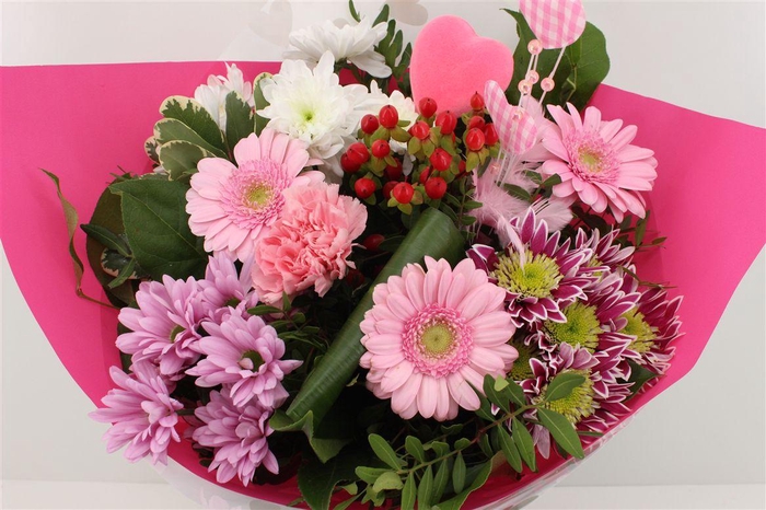 <h4>Boeket Germini Roze Valentijn</h4>