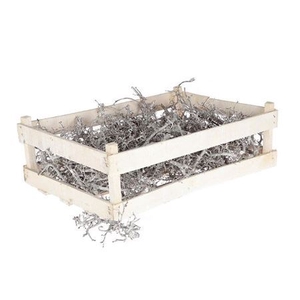 DECO BONSAI WOOD WHITE P CRATE