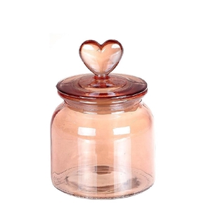 Valentine Glass Pot Love 15*10.5cm
