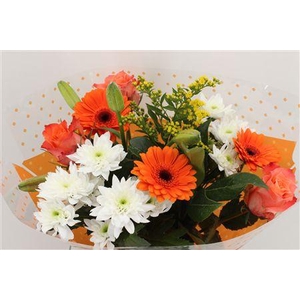Boeket 3 Roos 3 Germini Oranje