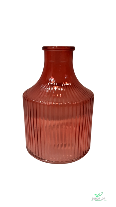 VASE D9 H13 RED