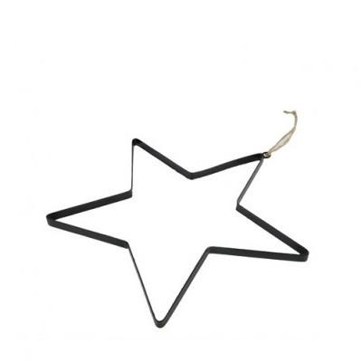 <h4>Kerst Deco ster ijzer hanger 25cm</h4>