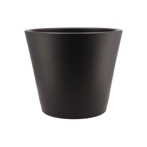 Vinci Matt Black Container Pot 34x28cm