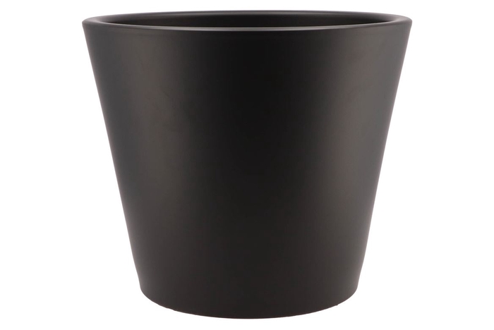 Vinci Matt Black Container Pot 34x28cm