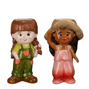 Ceramics Exclusive Planter girl 12*9*22cm