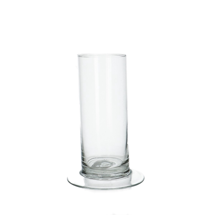 Glas Cilinder/voet d06*15cm