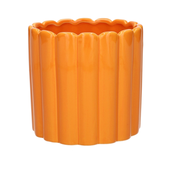 <h4>Pot Bliss1 d14xh13.5 orange</h4>