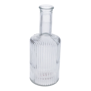 DF01-665460500 - Vase Caro lines neck d3.7/8.2xh20.5 clear