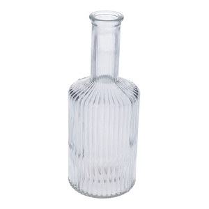 DF01-665460500 - Vase Caro lines neck d3.7/8.2xh20.5 clear