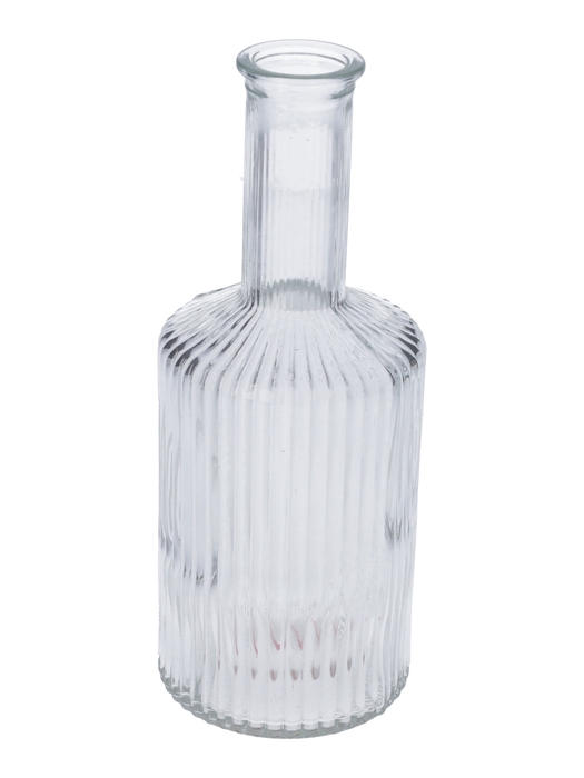 <h4>DF01-665460500 - Vase Caro lines neck d3.7/8.2xh20.5 clear</h4>