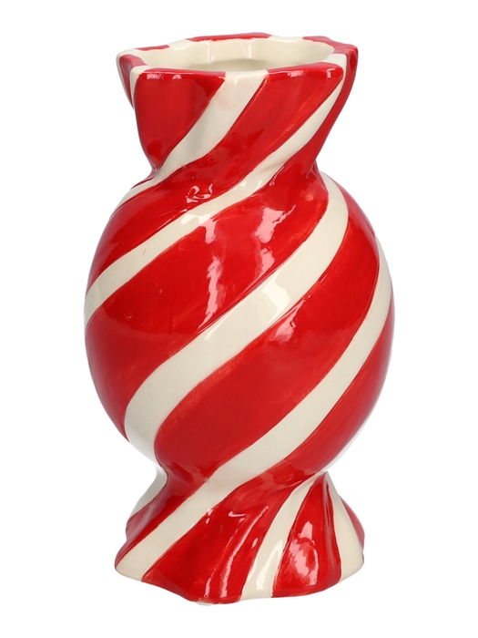 <h4>DF11-666582500 - Vase Candy1 d11/14xh24.7 red</h4>