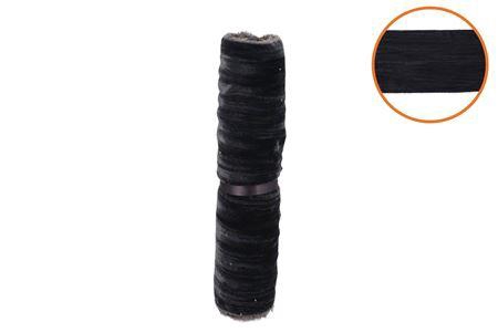 <h4>Ribbon Crushed Velvet Black 2mx26cm</h4>