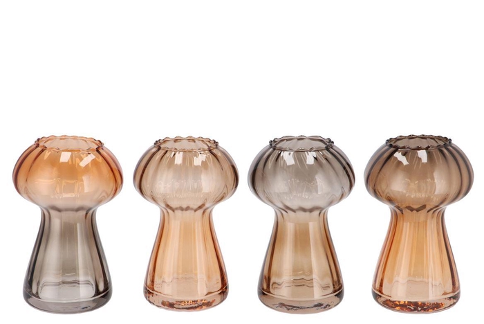 Nova Woods Brown Vase Mushroom Structure Tricolor