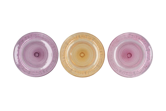 <h4>Dayah Pastel Mix Glass Plate 29x2,5cm Ass P/1 Nm</h4>